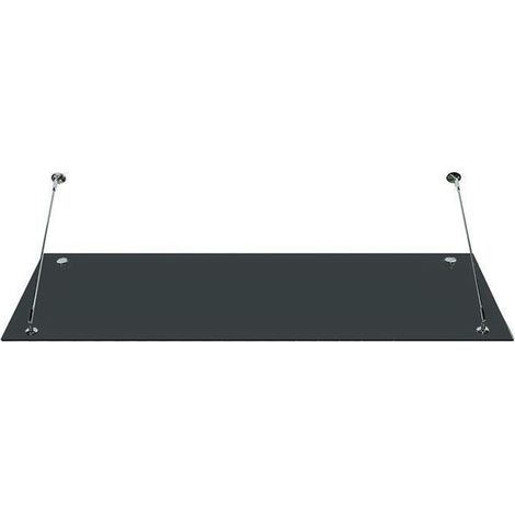 Glaswerk Westfalen - (STR) Tetto in vetro grigio 180x90 cm incl. supporto (1/5)