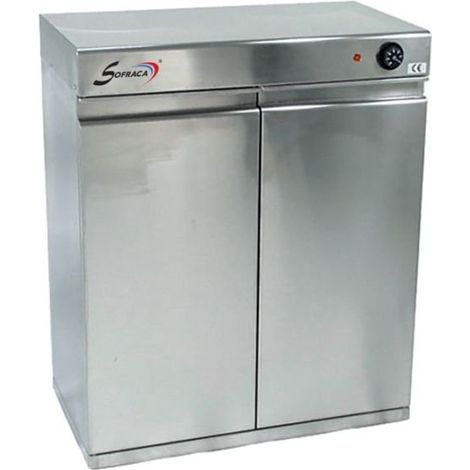 Chauffe assiettes électrique PRO 120 assiettes (Ø)330 mm ou (L)260 x (P)260 mm, 1500 W, 220 V - MONO (1/2)