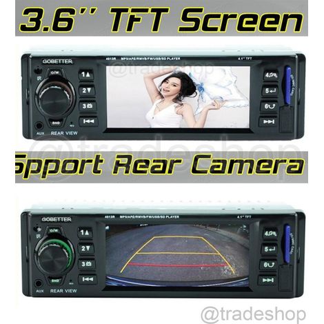 Trade Shop - Display Lcd 3.6" Hd Usb Sd Audio Mp5-3310r Para Telecamera Retromarcial - (1/5)