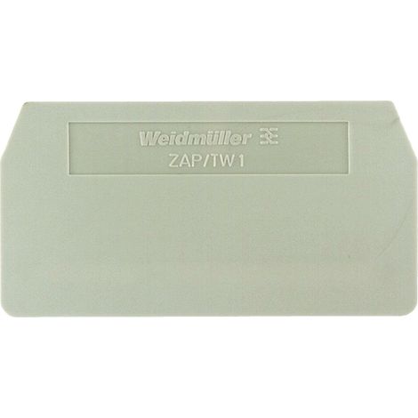 Flasque d&146extrémité Weidmuller, série Z pour Bornier ZDU 4/4 AN, bornier ZDU 4/4AN BL, bornier ZPE 4/4AN ( Prix pour Paquet de 10 )