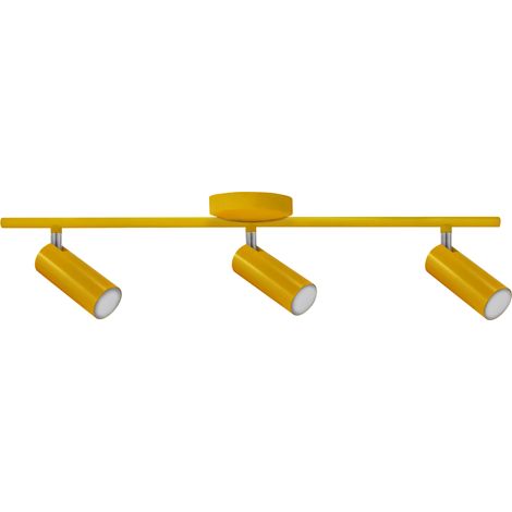 Plafonnier mural LED 3 spots jaune 13,5W 3000K Polux (1/5)