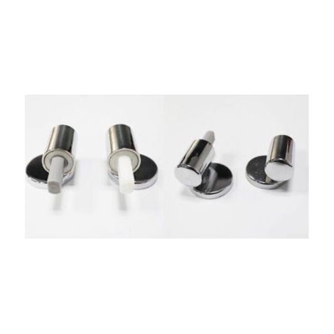 Lot de 4 Kit de remplacement pour abattant WC traditionnel et contemporain avec charnières à fermeture douce à dégagement rapide, Charnières de fixation supérieure (1/5)