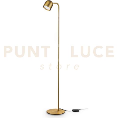 DODO LAMPADA DA TERRA OTTONE 1 LUCE ATTACCO GX53 LAMPADINA INCLUSA ORIENTABILE