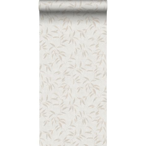 papier peint feuilles beige - Sanders & Sanders (1/5)