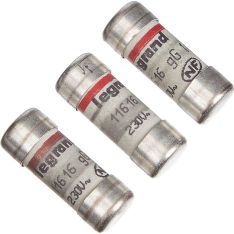 Cartouches Fusibles Pour Porte-Fusibles, Sans Témoin De Fusion, Lot De 3 Cartouches 10,3x25,8mm, Protège Contre Courts-Circuits Et Surcharges (1/5)