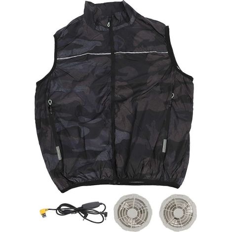 Vêtements à température contrôlée, résistants aux UV, respirants, 3 vitesses, gilet ventilé rafraîchissant pour activités intérieures et extérieures