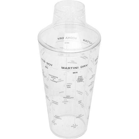 Shaker à cocktail mélangeur professionnel avec doseur, accessoire de bar pour barman, outil de mixage et secouage. (1/5)