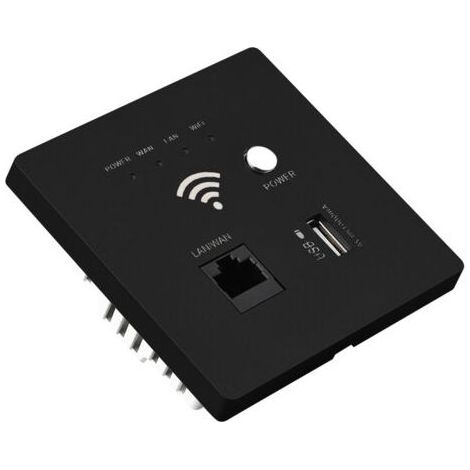 Routeur WiFi sans fil mural, Point d'accès AP 300M, prise de charge USB, montage mural, Wi-Fi avec cryptage WPS (1/5)