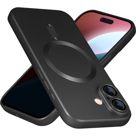 Funda para iPhone 16, ColorMag, para MagSafe, negra (1/5)