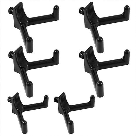 Lot de 6 crochets pour outils, abri de jardin, rangement mural, accessoires indispensables pour pelles et râteaux. (1/5)