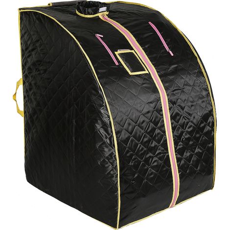 Sauna a Vapore Portatile, Cabina Sauna, Sauna Bagno, vapore portatile a casa Mobile Sauna,  nero 1000W