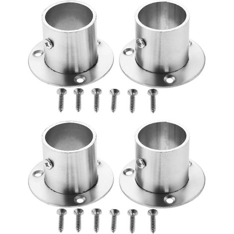 4 brides en acier inoxydable pour armoire, tuyau, support et fixation, raccordement de tuyauterie, portant à vêtements - (1/5)
