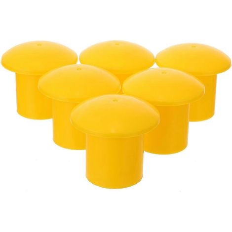 HONORNIC - Lot de 30 capuchons de sécurité pour barres d'armature, en plastique, en forme de champignon - Convient aux barres de 22 à 35 mm