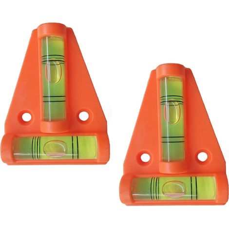 CCYKXA 2 Stück Dreieck-Wasserwaage mit Magnet, Orange