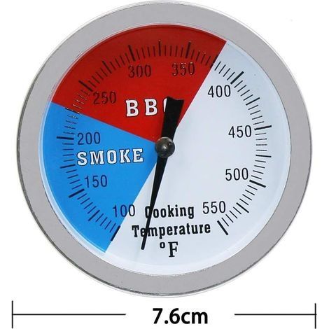 BBQ-Grillthermometer aus Edelstahl (1/4)