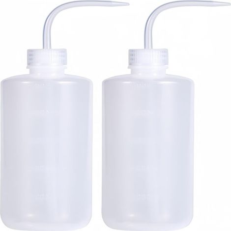 Irovami Flacons doseurs en plastique de 500 ml avec graduations et embouts pulvérisateurs (lot de 2) (1/5)
