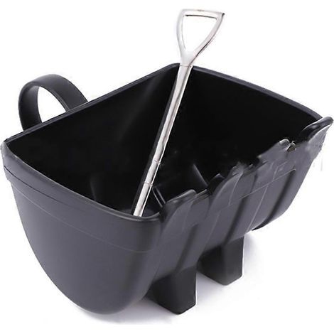 Tasse à café en forme de seau d'excavatrice avec pelle et cuillère, tasse à thé noire (1/5)
