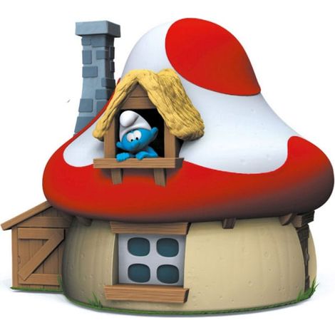 Plastoy Los Pitufos Hucha Casa Seta - PVC - 15 cm