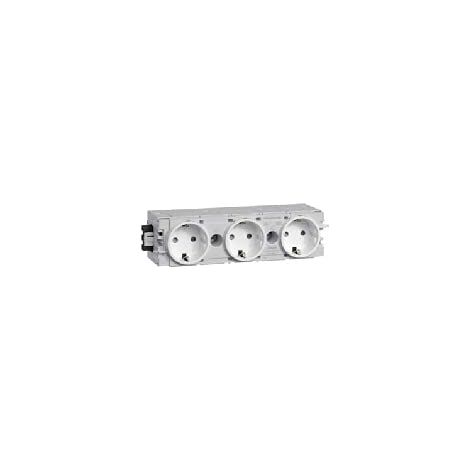 TEHALIT MULTIPRISE 3 PRISES BLANC SIGNALISATION GS30009016 HAGER