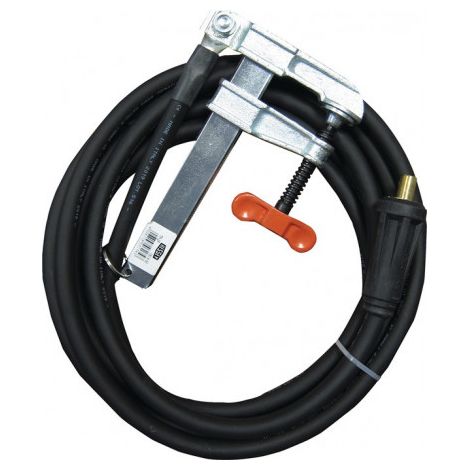 Câble de masse surmoulé 400 A Longueur.5m D-D.50 mm² fiche KS 50 caoutchouc