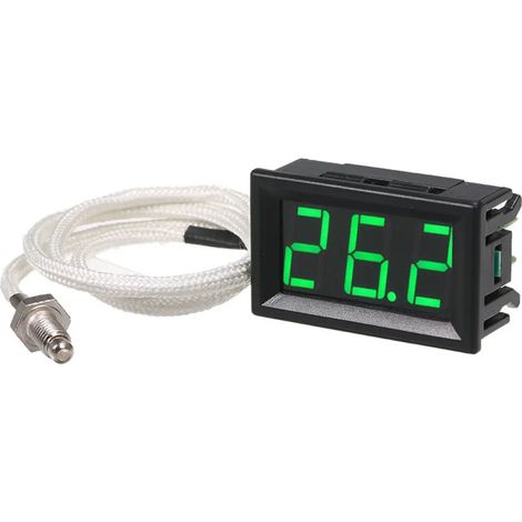 Thermomètre industriel haute température de type K M6 pour thermocouples, instrument de test pour thermocouples allant de -30 à 800 degrés Celsius.