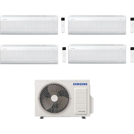 Samsung Climatizzatore Quadri Split Windfree Elite S2 7+9+9+12 BTU con AJ080TXJ4KG/EU Inverter R-32 Wi-Fi Classe A++