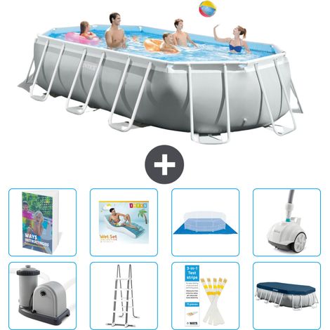 Prism Frame Pool Oval - 503x274x122 cm - 9-teilig S584