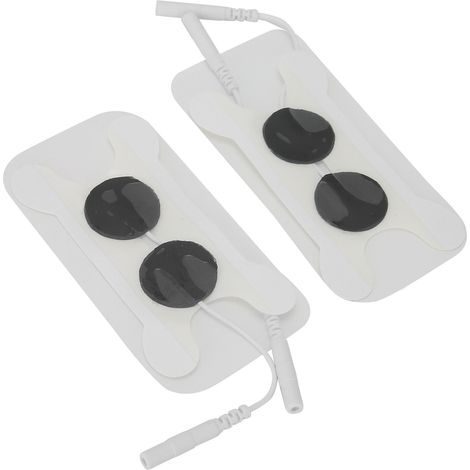 2 électrodes en tissu non tissé pour appareil TENS, coussins de massage physiothérapie, recharge de 2 unités (1/5)