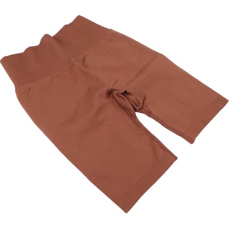 Pantalon de fitness taille haute pour femme, gainant, très élastique, séchage rapide, pantalon de yoga moulant couleur pêche, couleur café, taille S. (1/5)