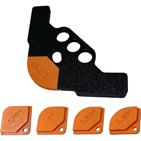 Gabarits De Toupillage Pour Rayons,5 Pièces Haute Dureté Positionnement Précis - Gabarit Rayons Défonceuse,Pour Fabrication Meubles Bordures Placard Et Cadres (1/5)