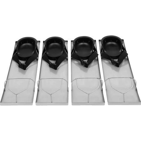 Planches à genoux, acier inoxydable durable, fermeture à boucle, Deux Paires (1/2)