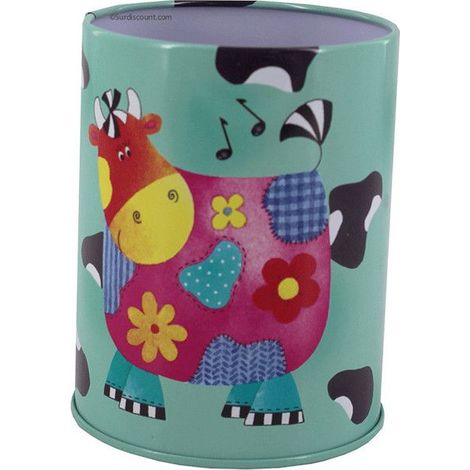Pot À Crayons Vert Opaline - Motif Vache