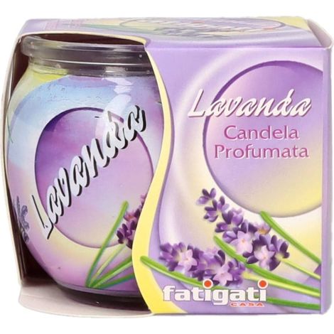 TrAdE Shop Traesio - Set 12pz Candela In Vasetto Di Vetro Profumo Alla Lavanda Ambiente Decorativo 295470 - (1/5)