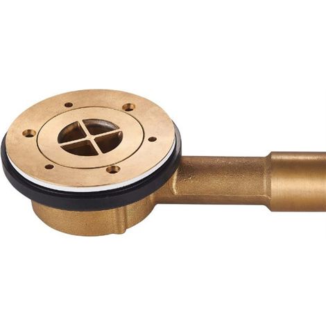 Piletta doccia Low Round in ottone cromato Ø 90 mm  Tecom