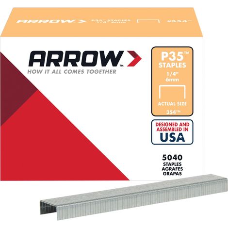 P35 10mm Arrow Staples - Pack of 5000 for Heavy-Duty Stapling