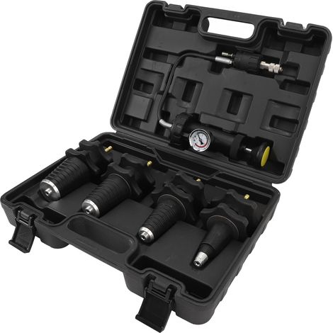 Radiator Pressure Tester Cooling System 5 Pieces Cooling System Pressure Test Kit with High Precision Effective Gauge Fit (1/5)