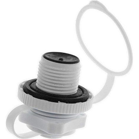 Boston TPU valve, octagonal valve, boat inflator, 2 in 1 valve, white spiral nozzle without base.