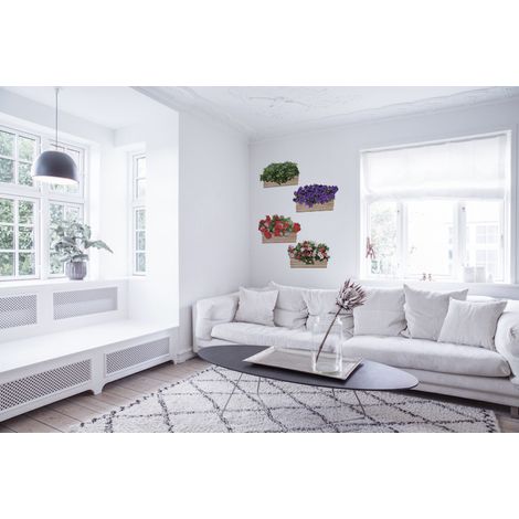 Sticker mural décoratif Fleurs Balcon 45,5x30cm - Autocollant Photo Déco pour Murs Intérieurs et Extérieurs, Décoration Murale Facile et Rapide. (1/4)
