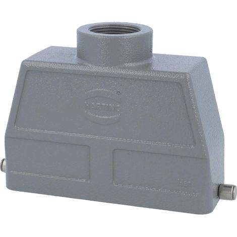 HARTING Han 24B Capot haut, 1xPG21 sortie de câble droite, pour 1 étrier (sur la partie inférieure) Presse-étoupe PG21 Plage de serrage 11,0 mm - 18,0 mm - 1 Stück (1/3)