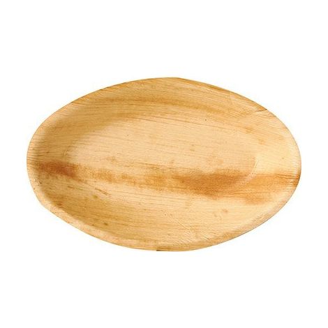 Plateau en feuille de palmier 300 ml 20 x 12,5 x 3 cm 25 pièces (1/3)