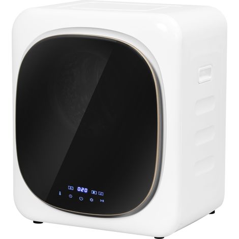 Sèche-linge avec désinfection UV, design compact, capacité 4 kg, acier inoxydable, blanc