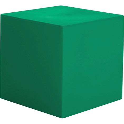 Pouf da Giardino 50x50 cm in Resina Arkema Iris Pouf Verde Scuro (1/2)