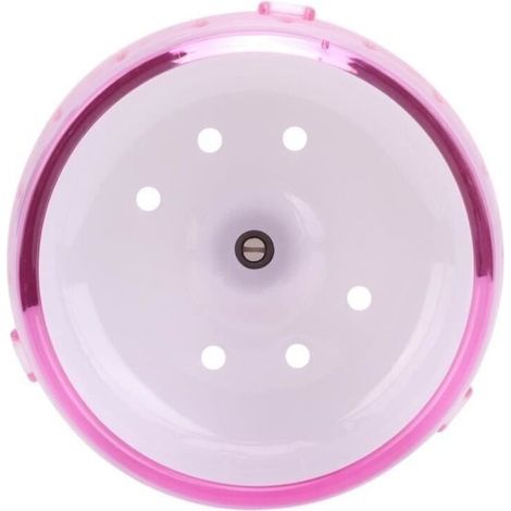 Plastic Silent Roller Exercise Toy, Running Wheel for Small Animals, Hamsters, Guinea Pigs, Chinchillas (Pink) (1/4)