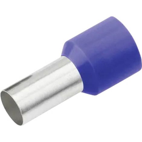 Cimco 187222 Aderendhülse 2.5 mm² Teilisoliert Blau 100 St.
