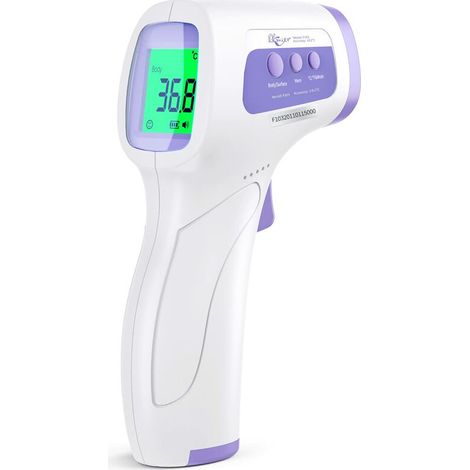 Stirnthermometer, KKmier Medizinisches Stirnthermometer mit LCD-Display, berührungsloses Thermometer für Baby Kinder Erwachsene Infrarot-Thermometer mit Fieberalarm 40 Temperaturaufzeichnungen