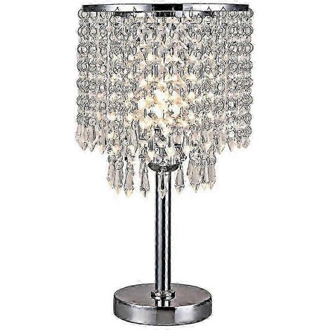 Lampe de table en verre cristal, lampe de chevet 220 V, haute qualité, durable et pratique (1/5)