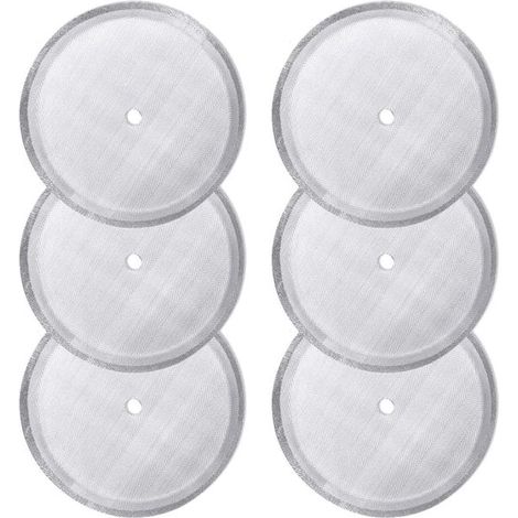 Pièces - Filtre à Café - Filtre - Tamis de Remplacement en Acier Inoxydable pour French Press - 10,2 x 10,2 cm - Argent - Réutilisable - Maille Extra Fine - Gadgets à Café (1/5)