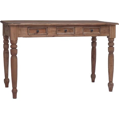Maison Exclusive - Scrivania con Cassetti 117x57x75 cm in Legno Massello di Mogano (1/5)