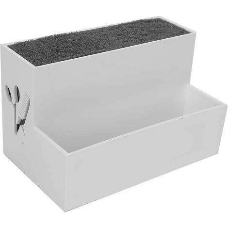 Boîte de Rangement pour Clips de Coiffure, Organisateur de Ciseaux, Outils de Salon, Accessoires, étui de Support de Coiffure (WHITE) (1/5)