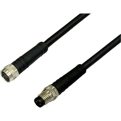 BKL Electronic 2700039 Rallonge pour capteur/actionneur M8 fiche droite vers raccord droit 5 m Nombre de pôles: 4 1 pc( (1/2)